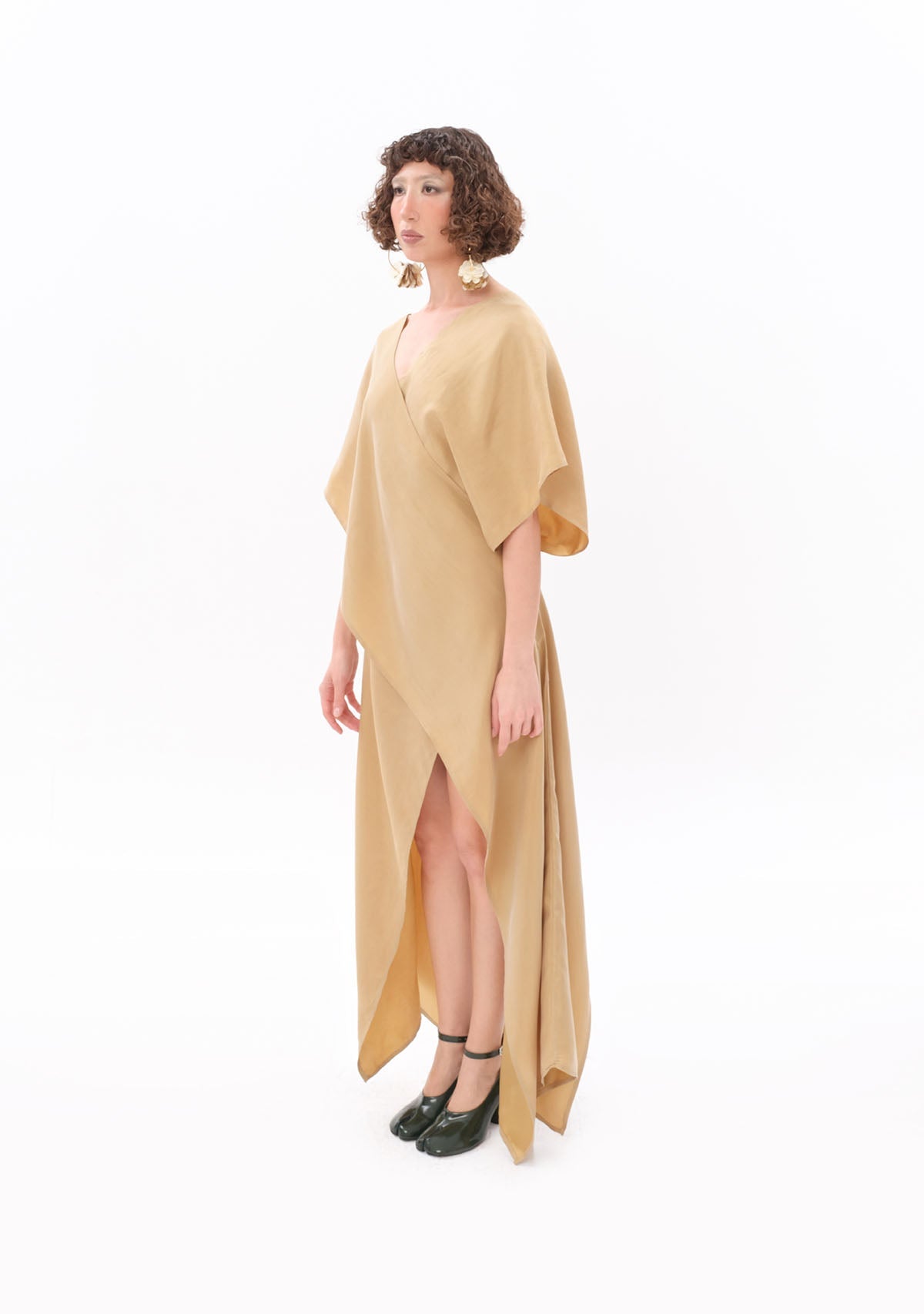 Tiny Bej Luxe Tencel™ Elbise görünüm 3