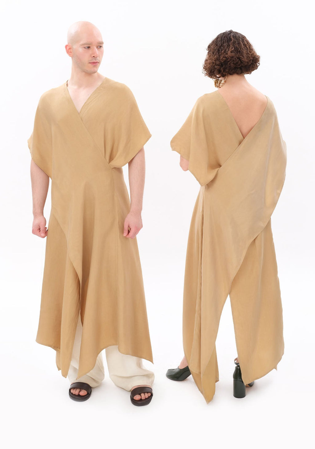 Tiny Bej Luxe Tencel™ Elbise görünüm 9