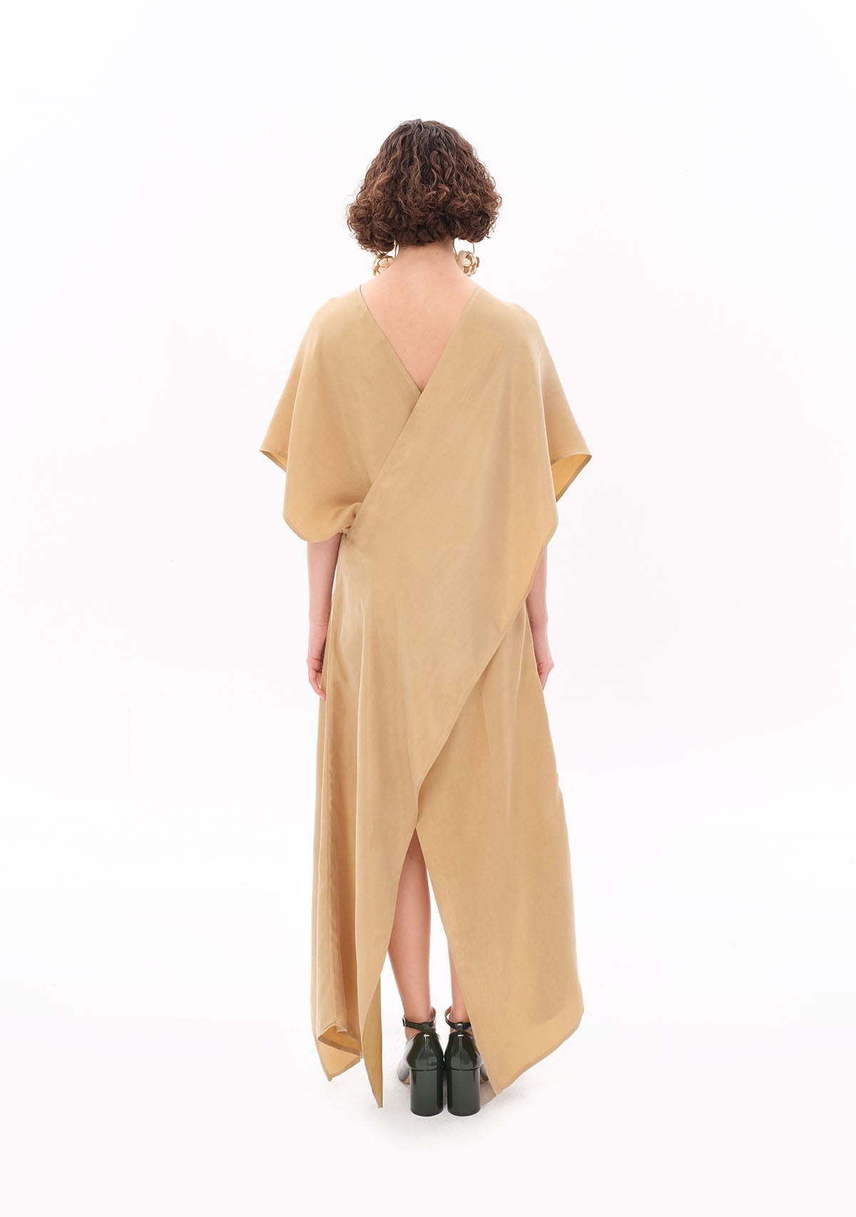 Tiny Bej Luxe Tencel™ Elbise görünüm 2