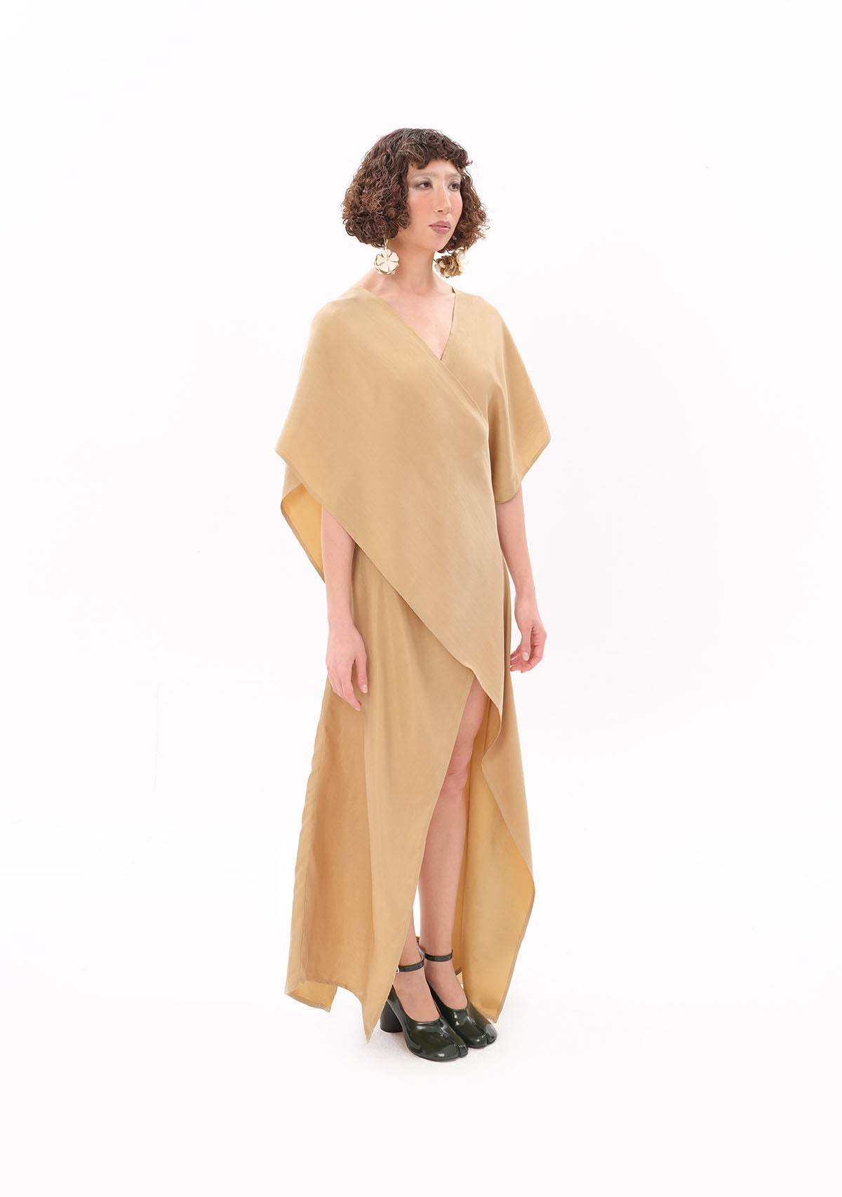 Tiny Bej Luxe Tencel™ Elbise görünüm 4