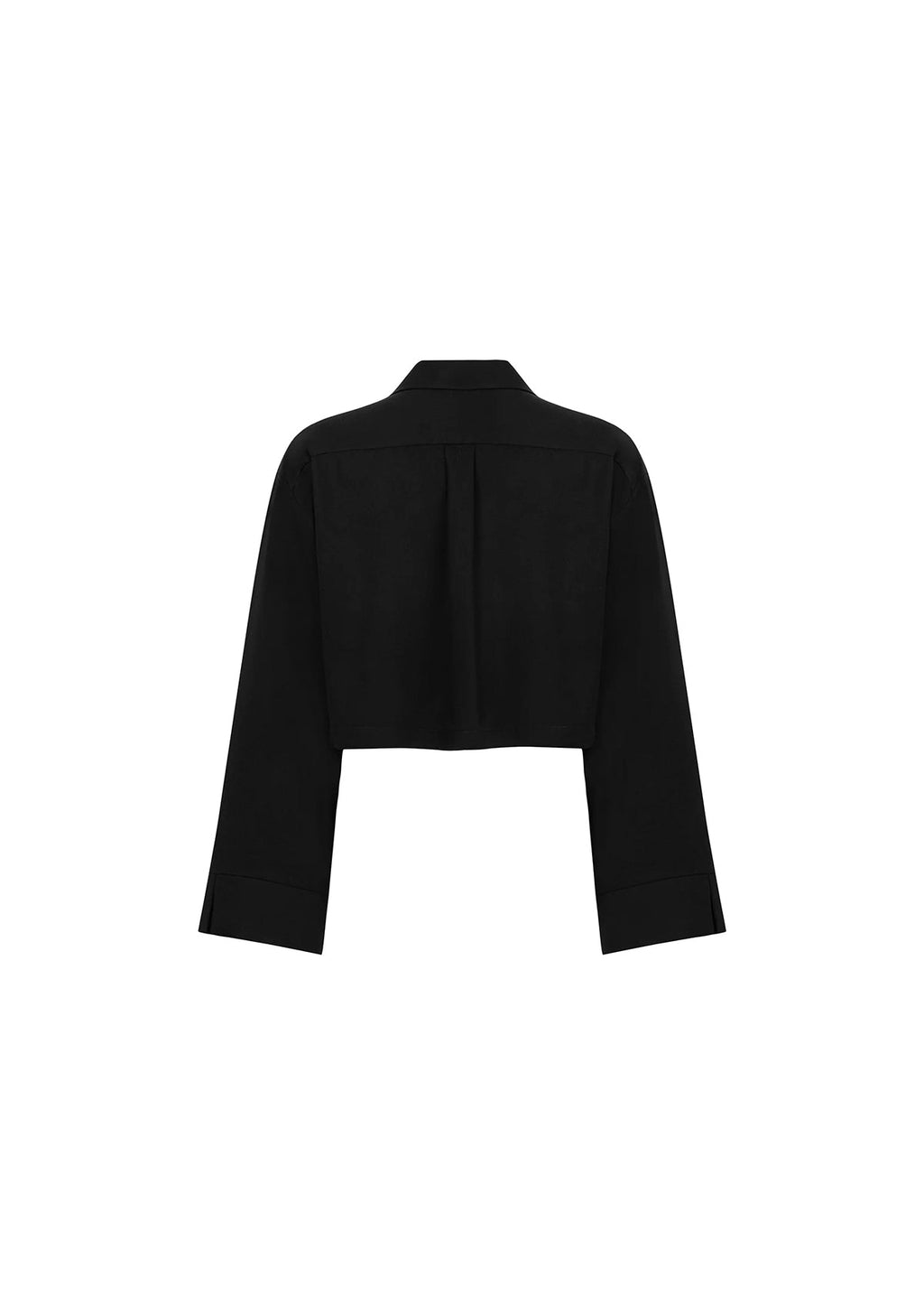 Tiny Siyah Tencel™ Oversize Crop Gömlek görünüm 10