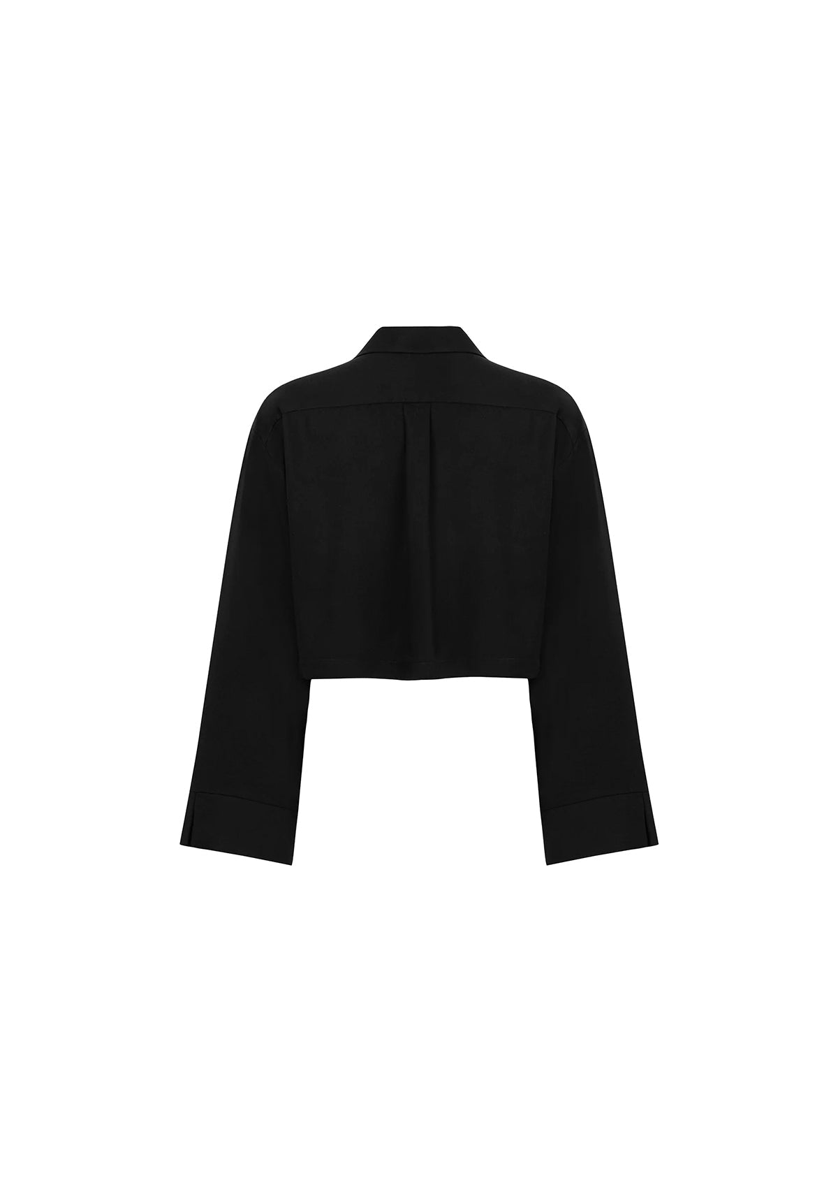 Tiny Siyah Tencel™ Oversize Crop Gömlek görünüm 10