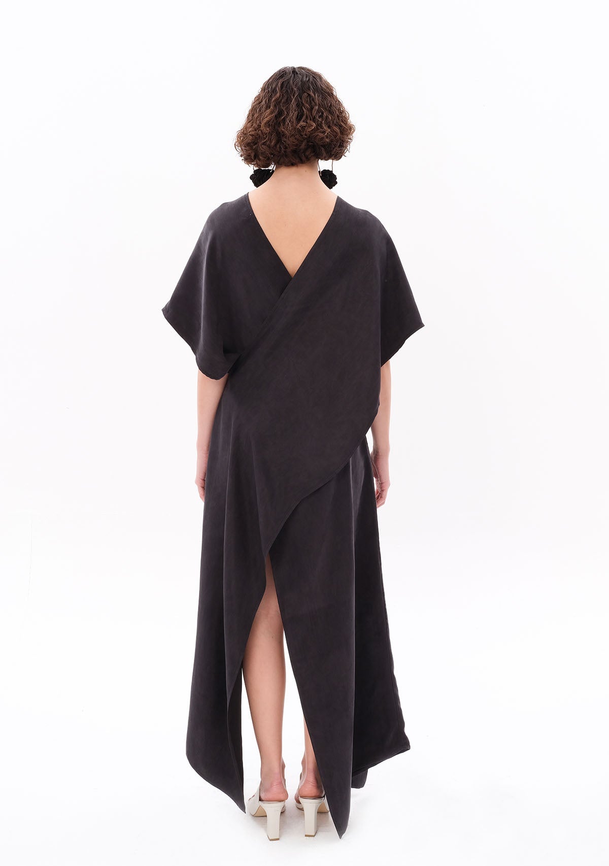 Tiny Antrasit Luxe Tencel™ Elbise görünüm 2