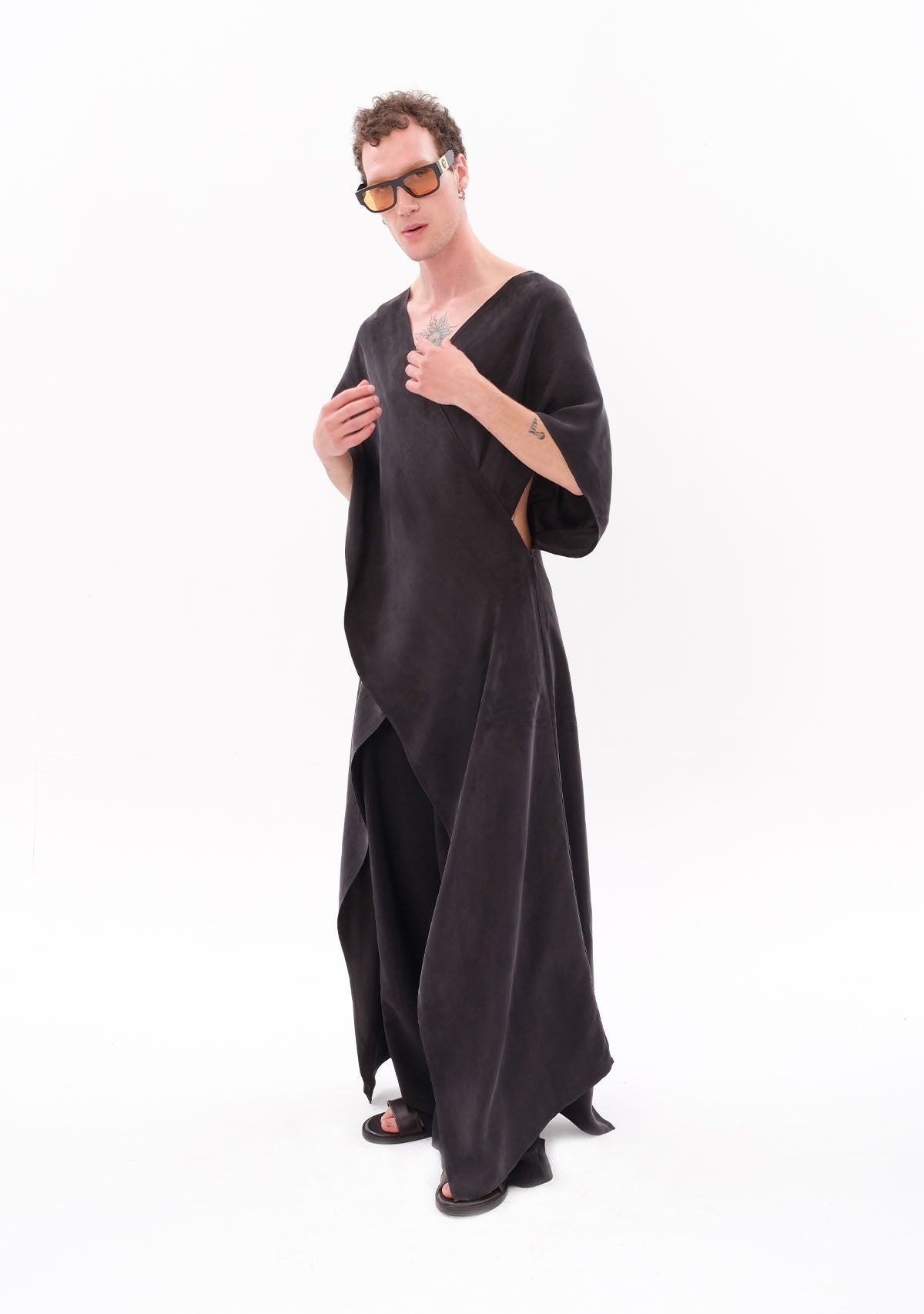 Tiny Antrasit Luxe Tencel™ Elbise görünüm 13