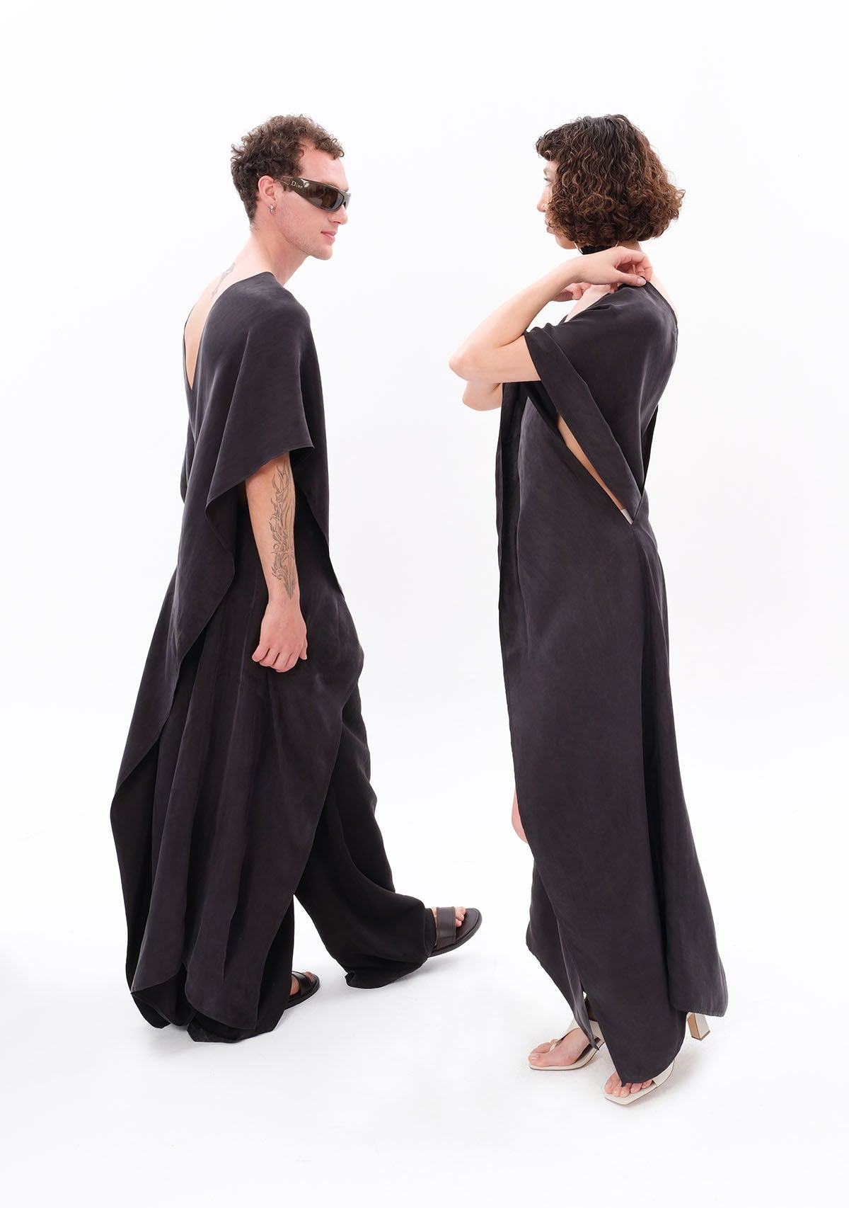 Tiny Antrasit Luxe Tencel™ Elbise görünüm 17