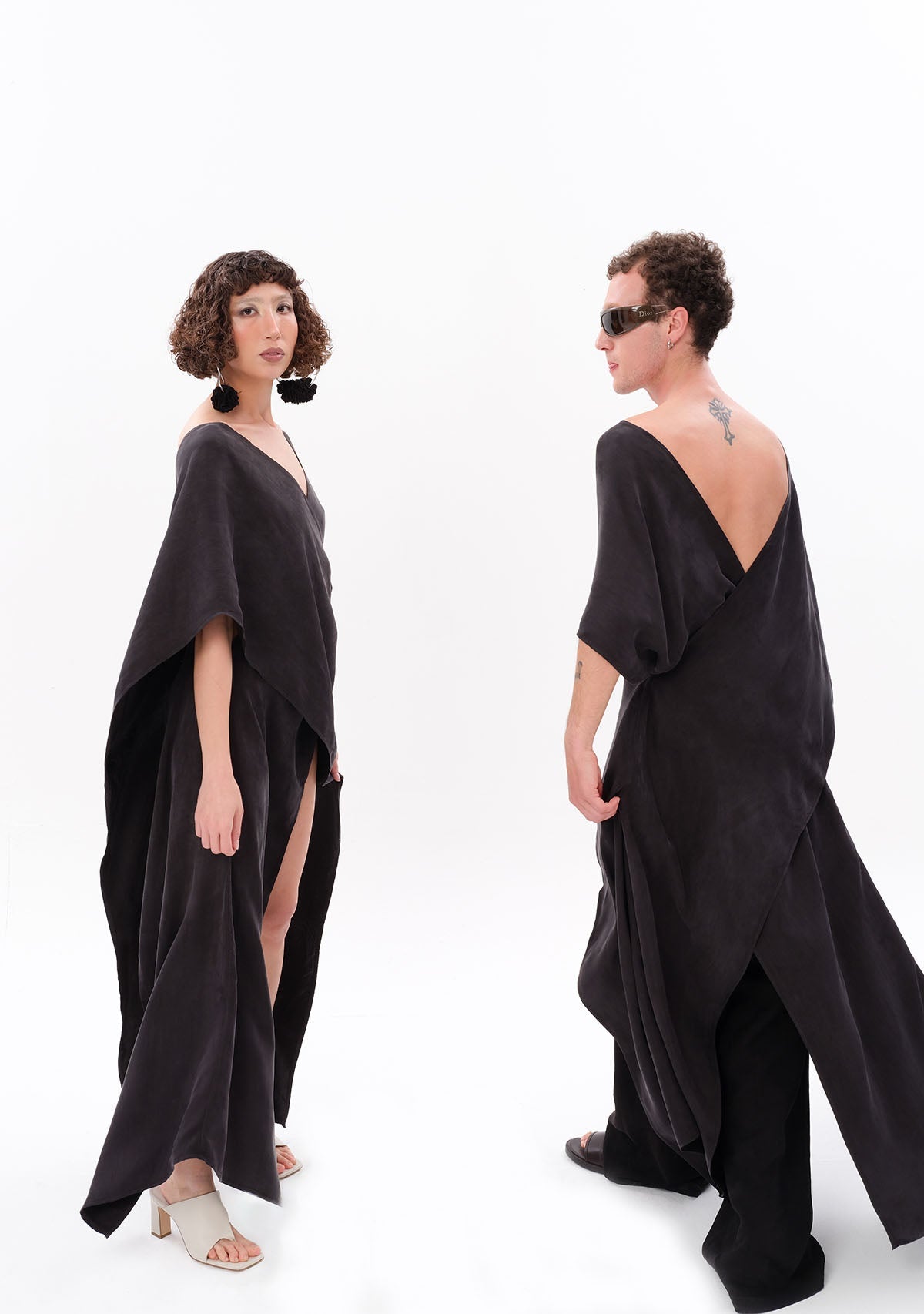 Tiny Antrasit Luxe Tencel™ Elbise görünüm 15