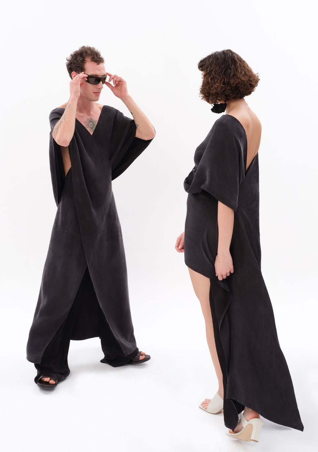 Tiny Antrasit Luxe Tencel™ Elbise görünüm 16