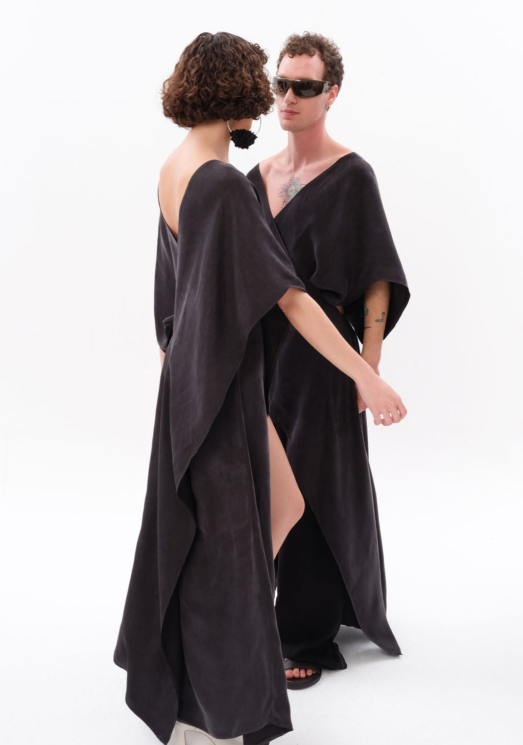 Tiny Antrasit Luxe Tencel™ Elbise görünüm 19