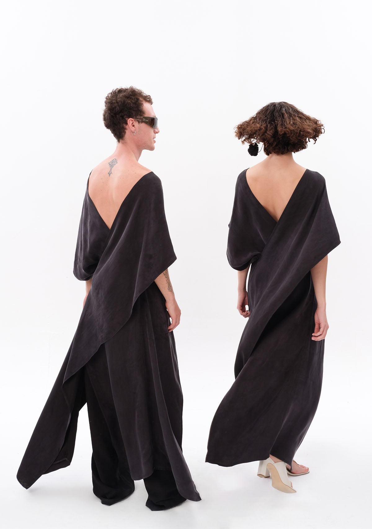 Tiny Antrasit Luxe Tencel™ Elbise görünüm 18