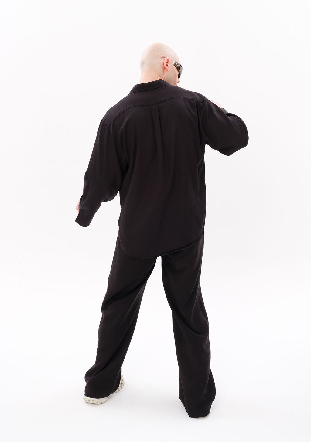 Tiny Siyah Tencel™ Oversize Gömlek görünüm 7