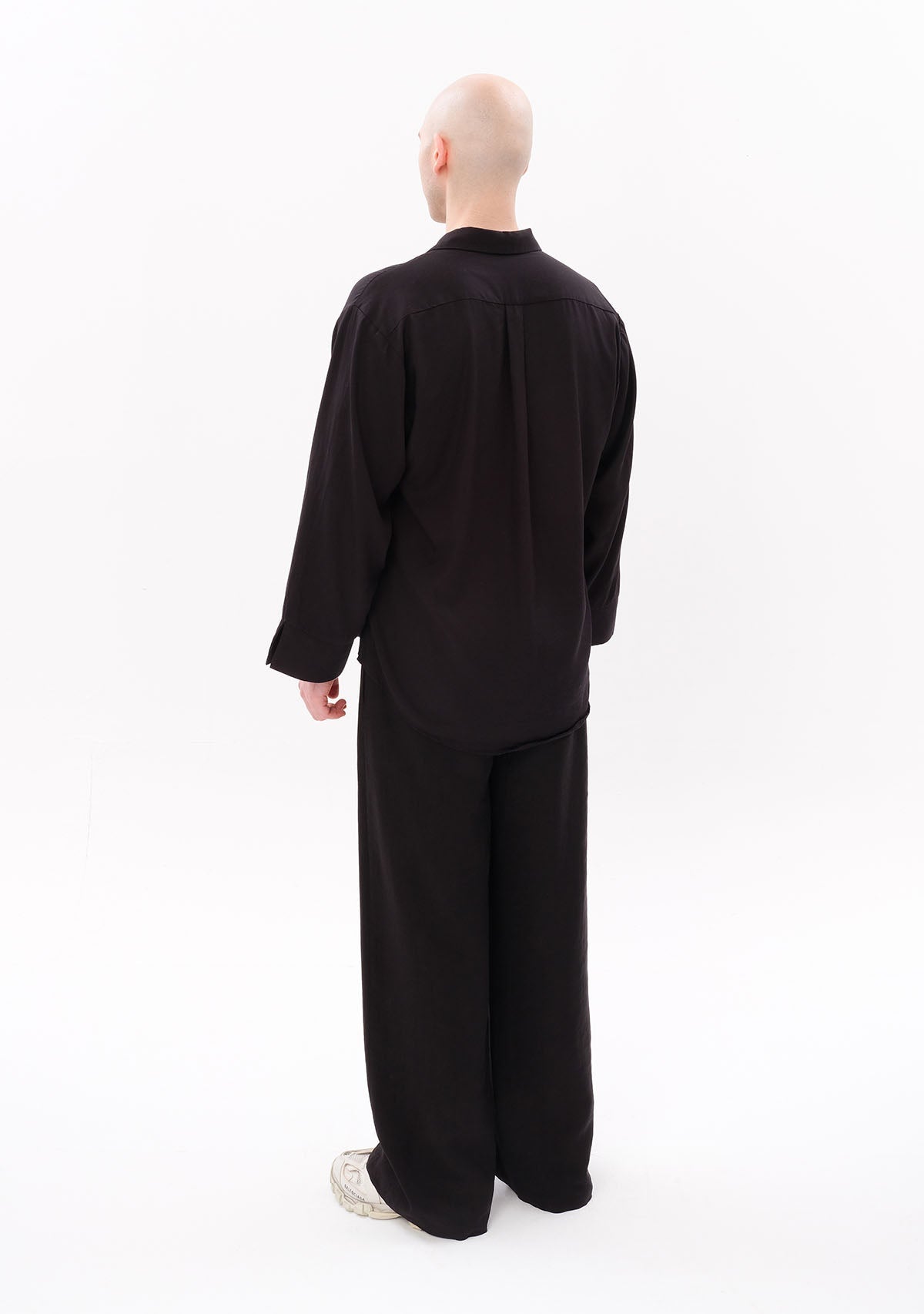 Tiny Siyah Tencel™ Oversize Gömlek görünüm 4