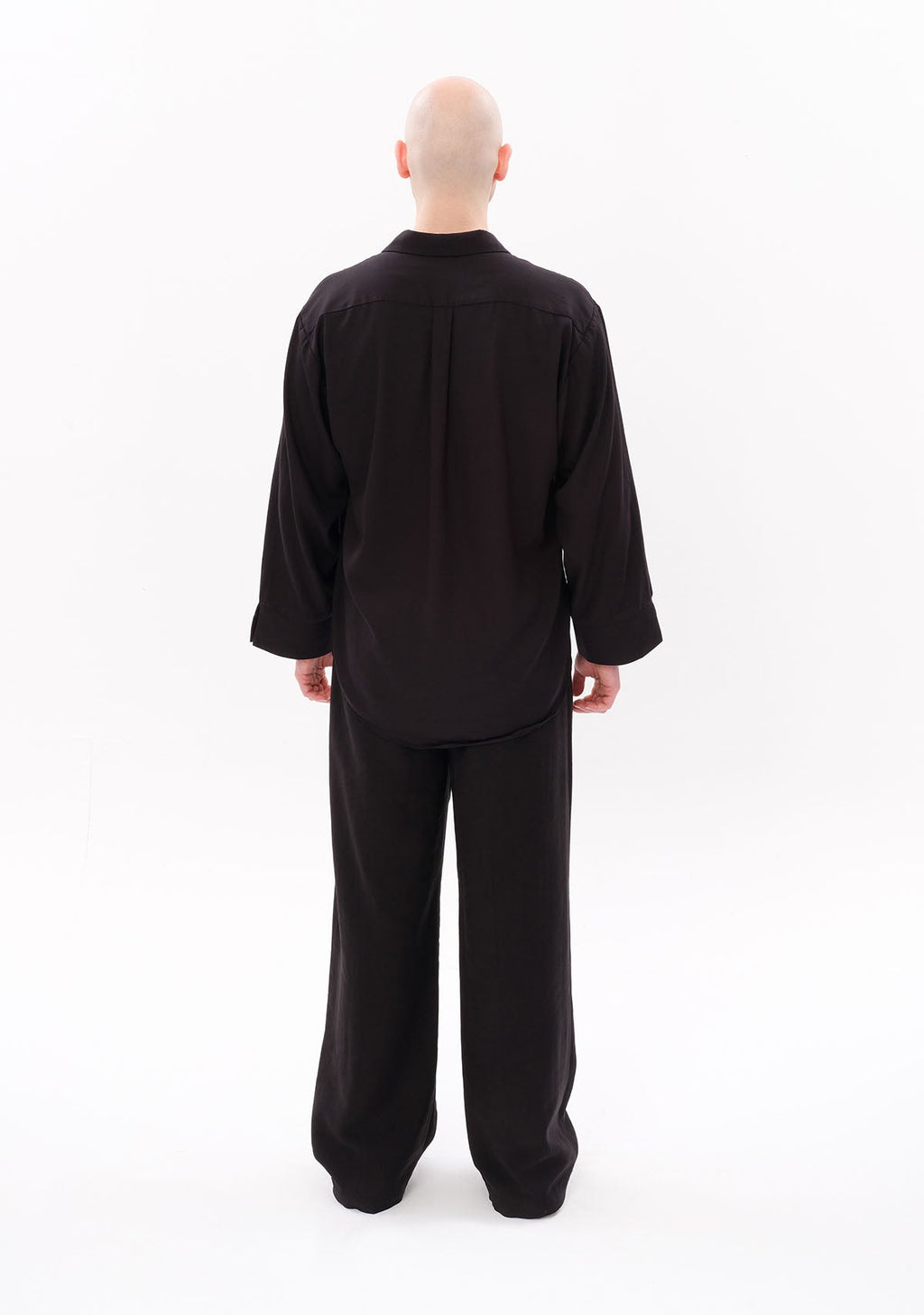 Tiny Siyah Tencel™ Oversize Gömlek görünüm 2