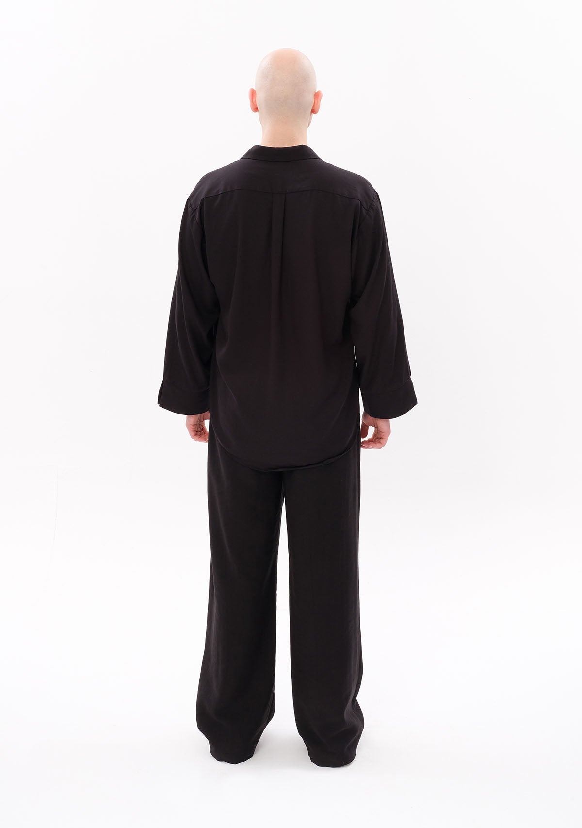 Tiny Siyah Tencel™ Oversize Gömlek görünüm 2