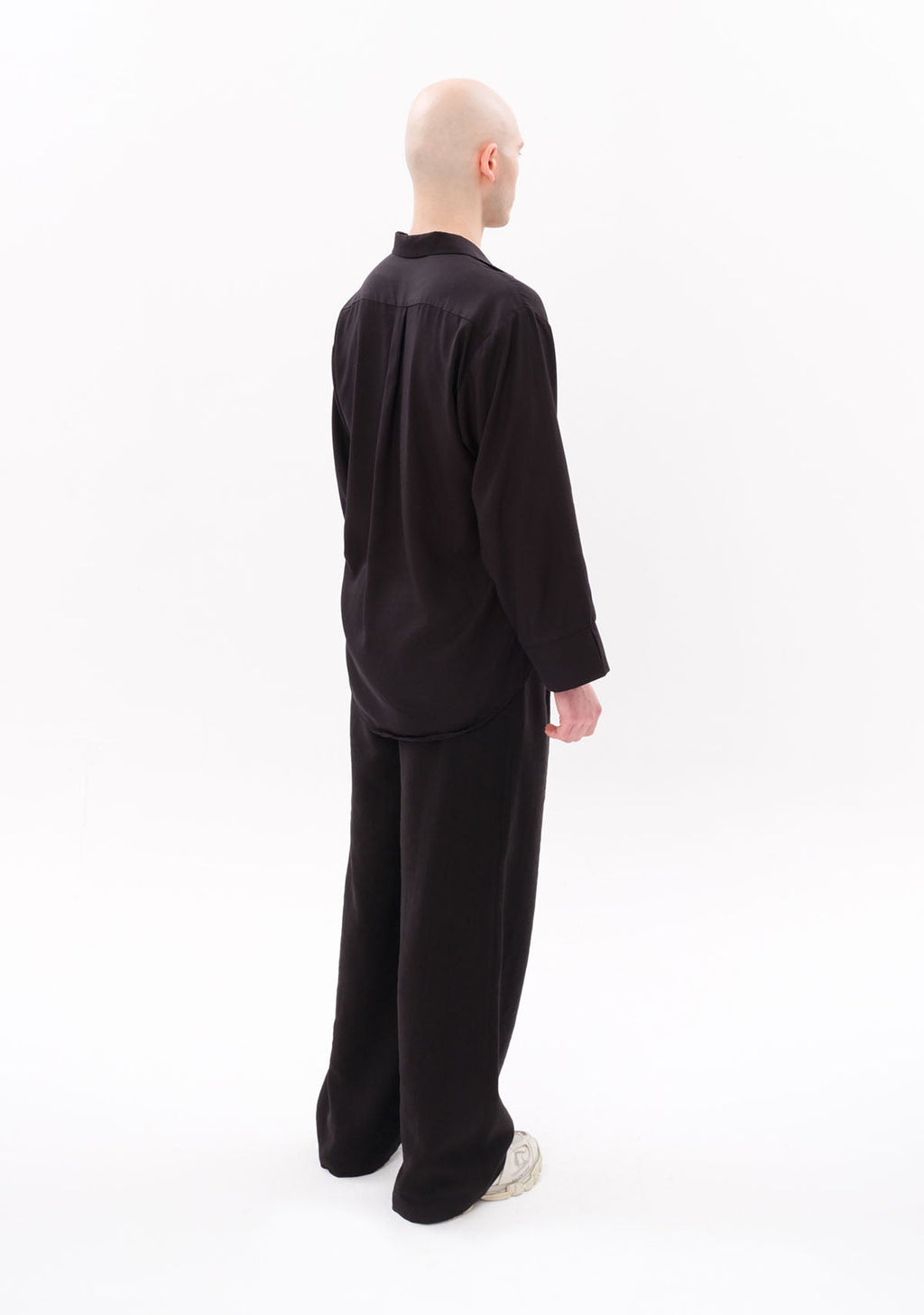 Tiny Siyah Tencel™ Oversize Gömlek görünüm 10