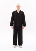 Tiny Siyah Tencel™ Oversize Gömlek ana görünüm