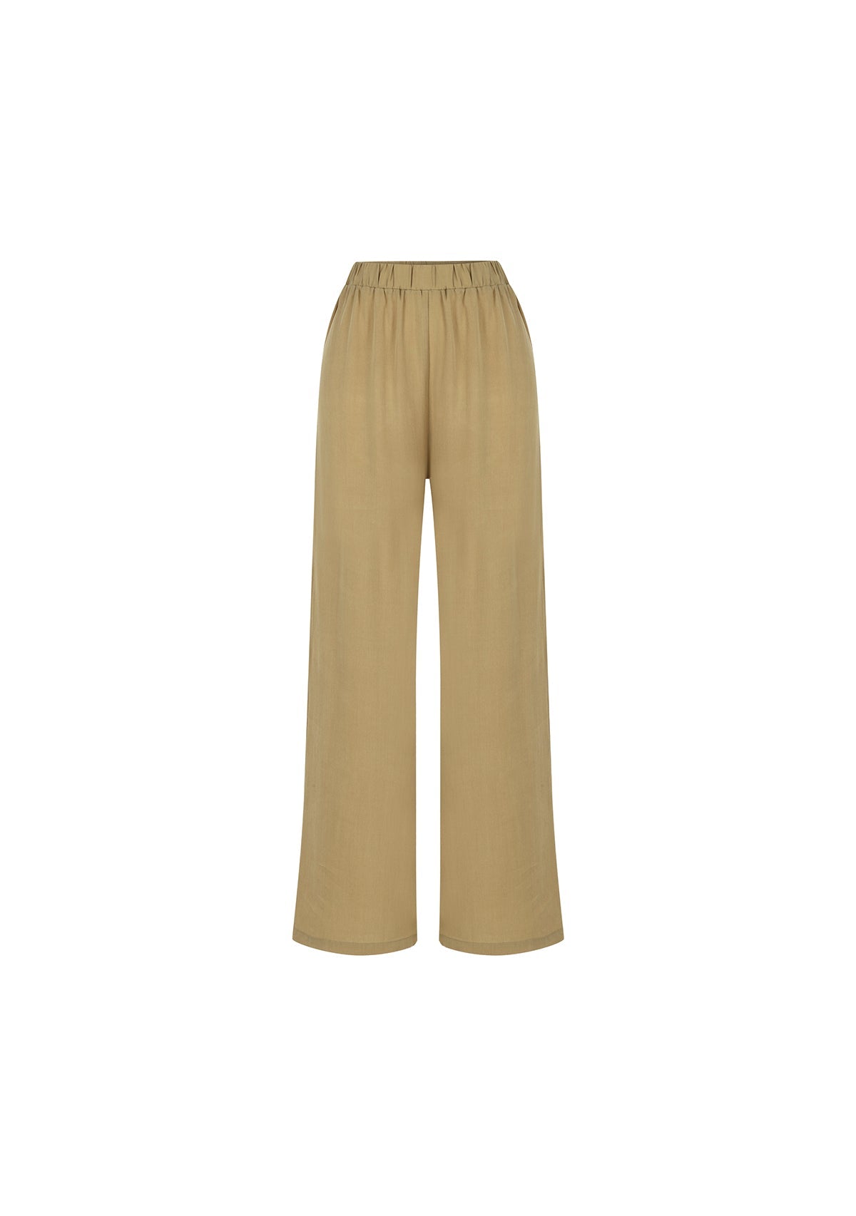 Tiny Bej Tencel™ Beli Lastikli Pantolon görünüm 6