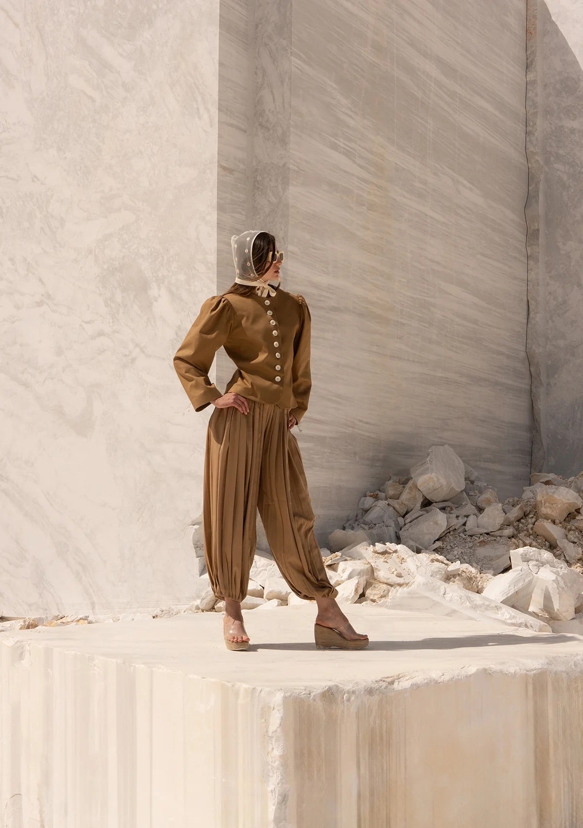 Tiny Önü Düğmeli Vatkalı Büzgülü Ceket