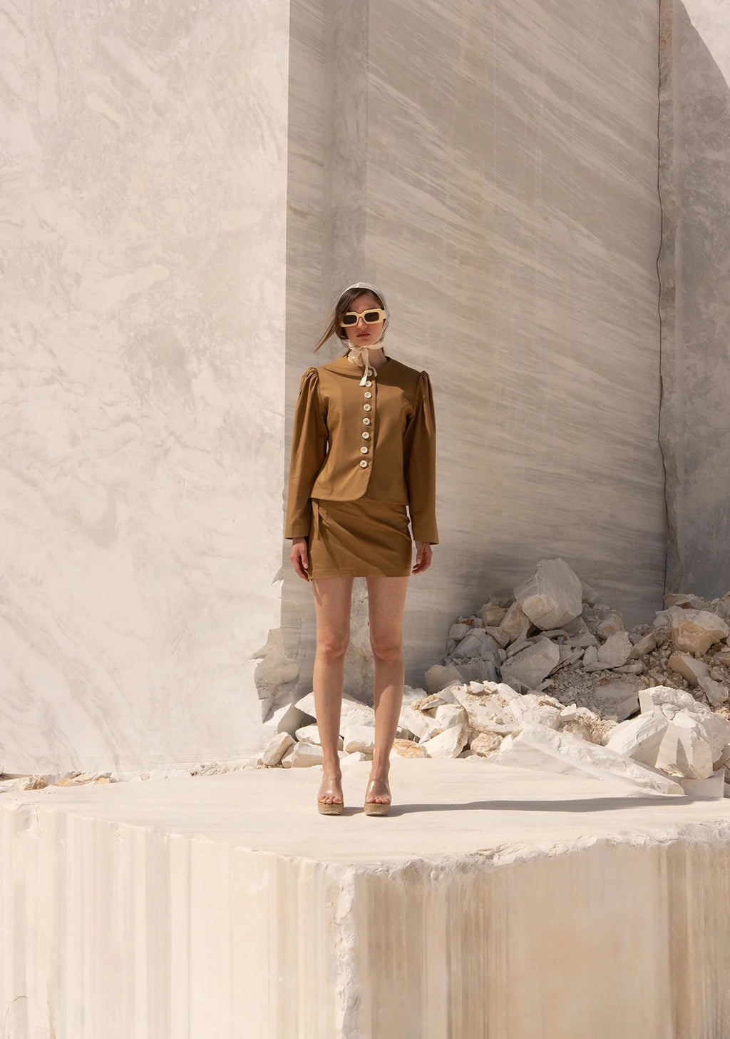 Tiny Önü Düğmeli Vatkalı Büzgülü Ceket