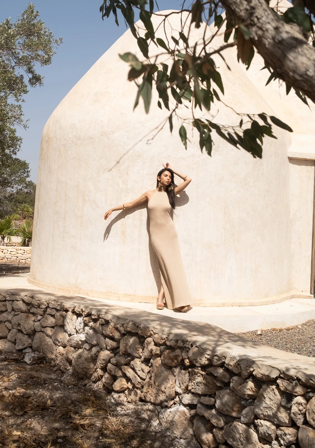 Tiny Halter Yaka Triko Elbise