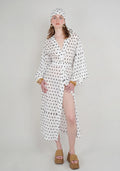 Tiny Desenli Saf Pamuk Kimono