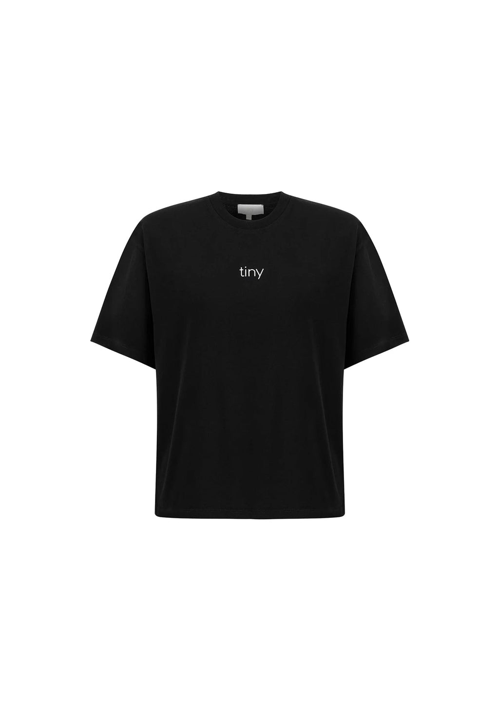 Tiny Oversize Siyah Tişört görünüm 10