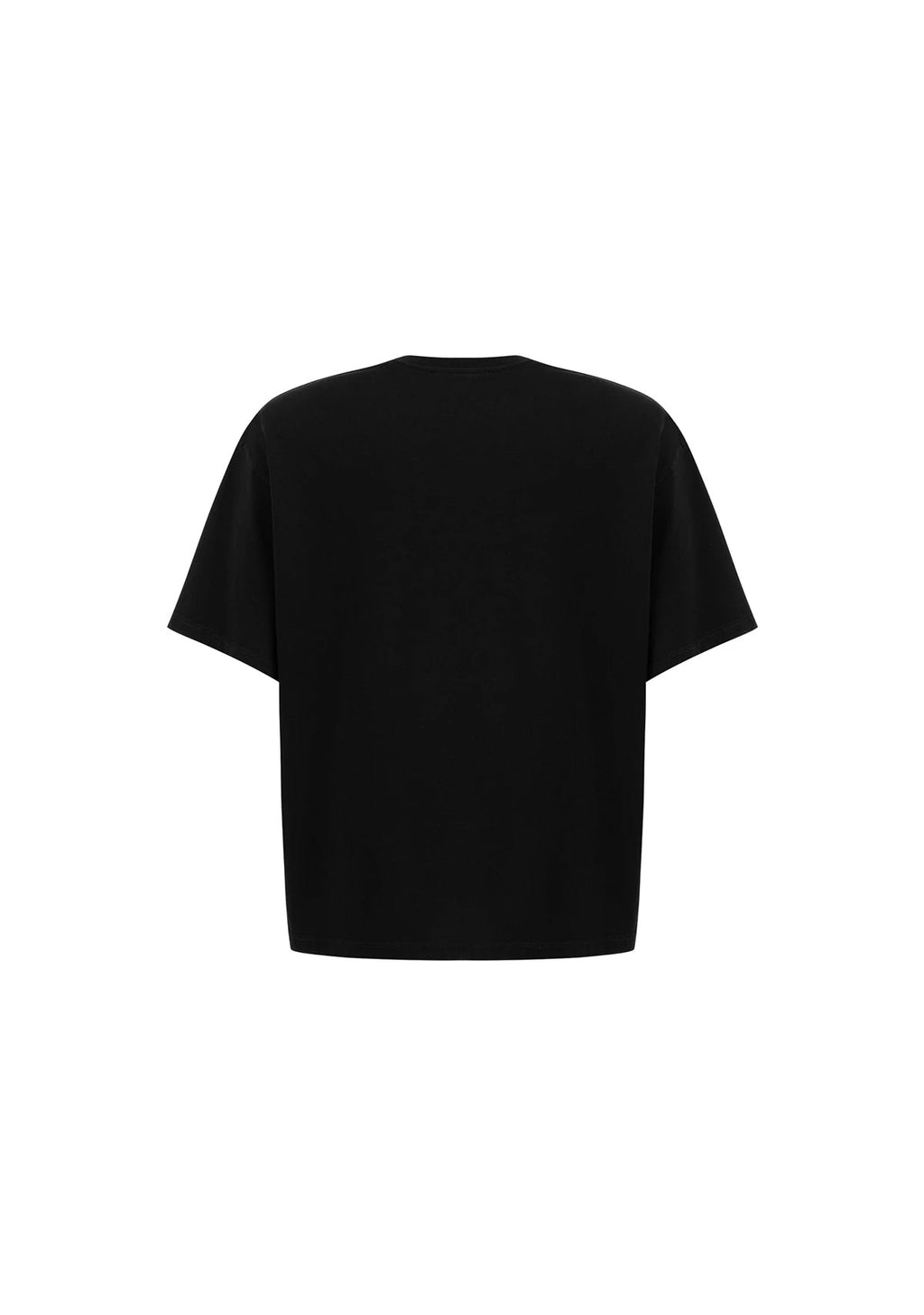 Tiny Oversize Siyah Tişört görünüm 11