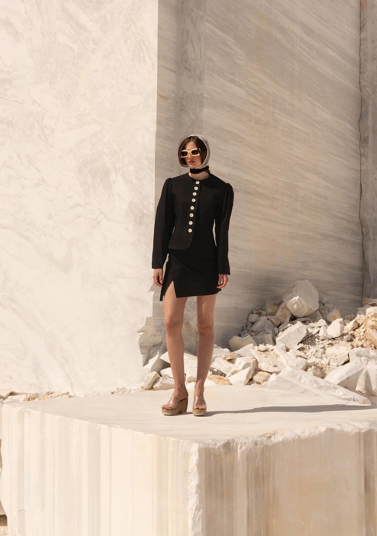 Tiny Önü Düğmeli Vatkalı Büzgülü Ceket