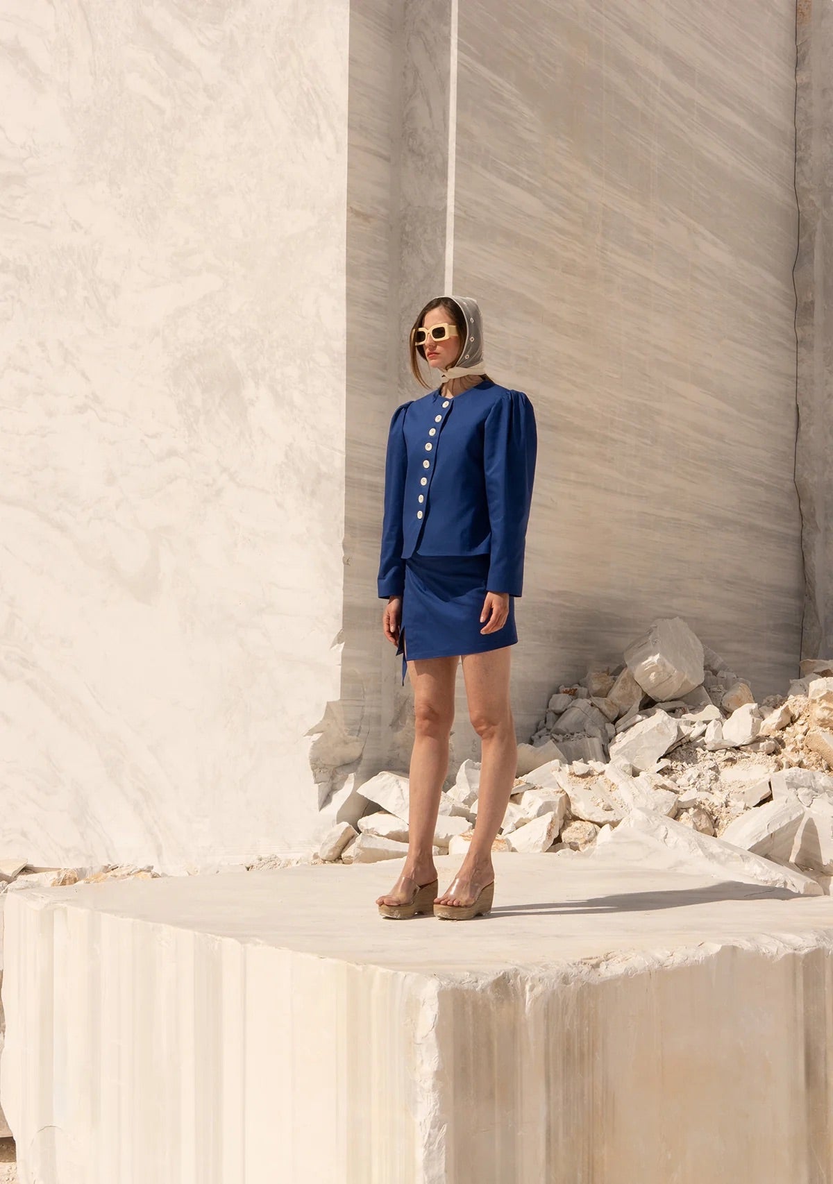 Tiny Önü Düğmeli Vatkalı Büzgülü Ceket