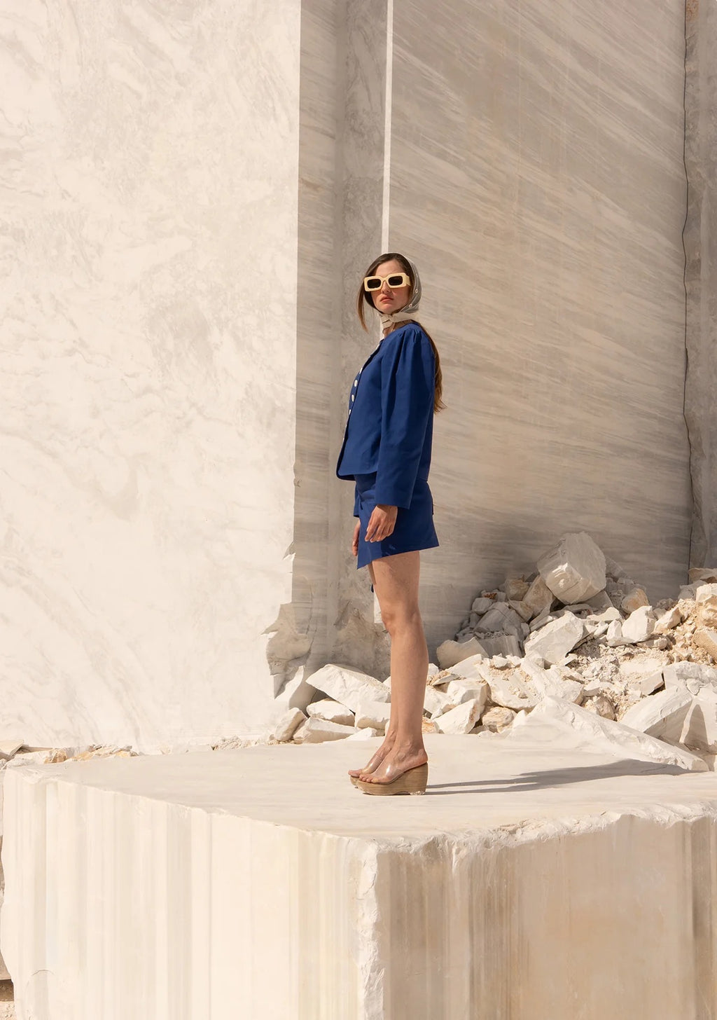 Tiny Önü Düğmeli Vatkalı Büzgülü Ceket