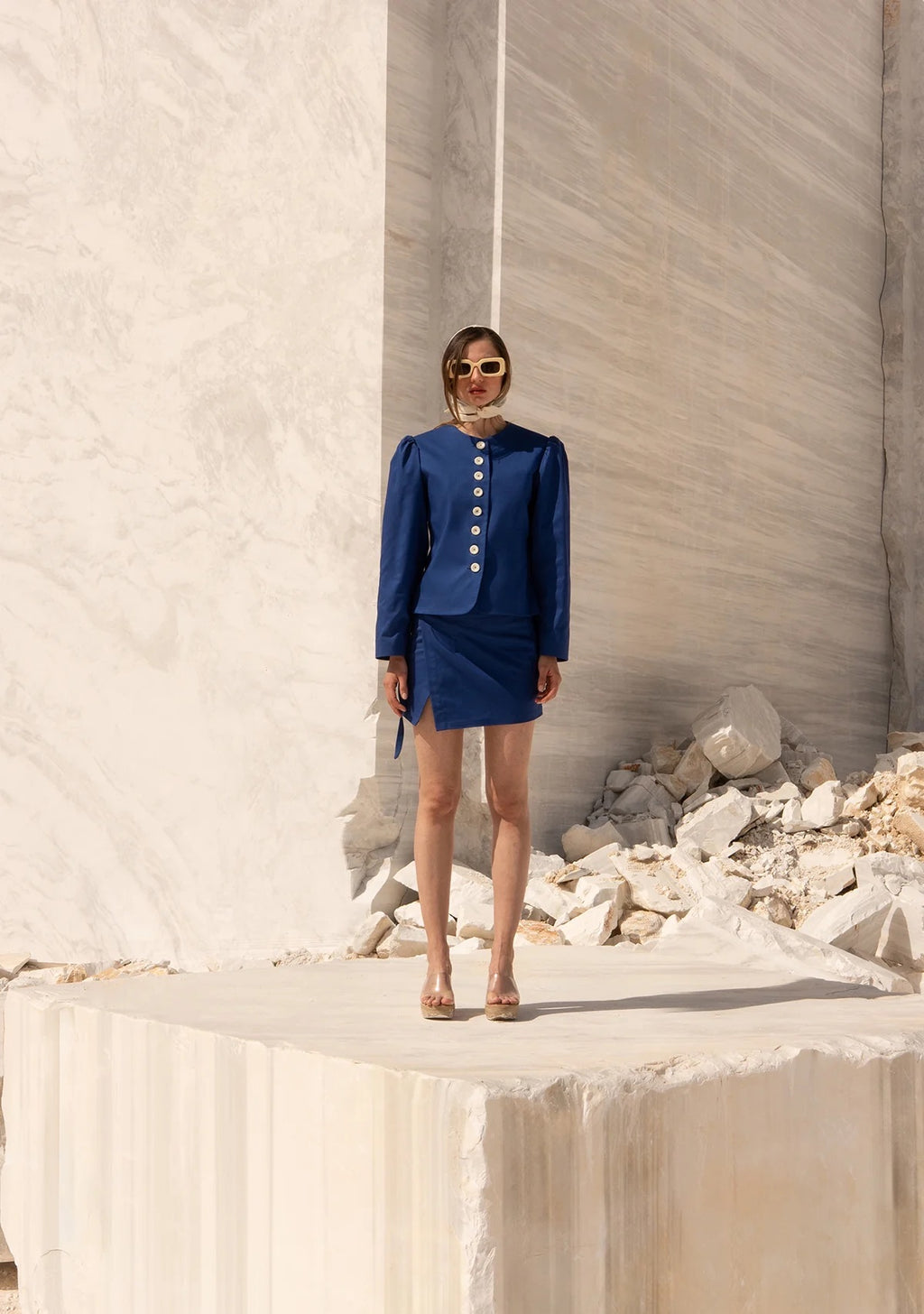 Tiny Önü Düğmeli Vatkalı Büzgülü Ceket