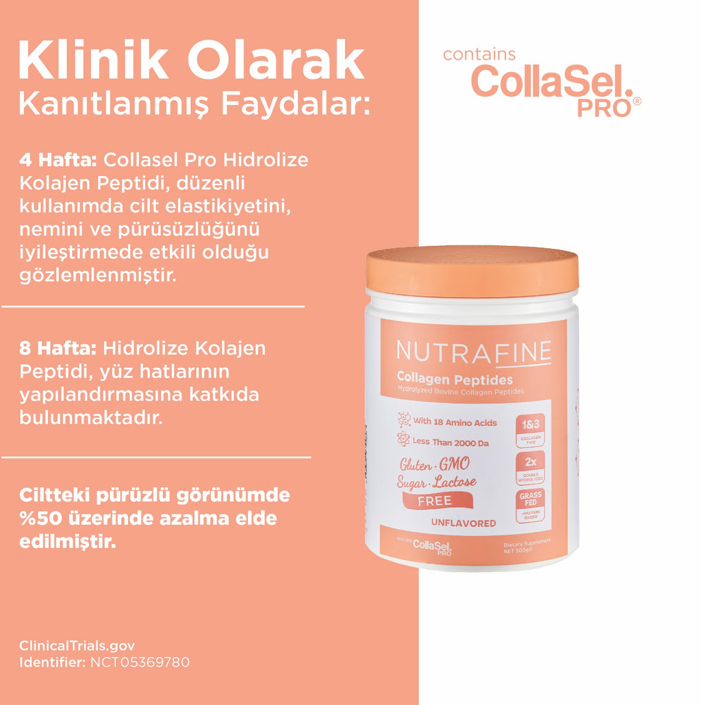 Nutrafine Kolajen Peptidleri 10.000 mg 300 Gr