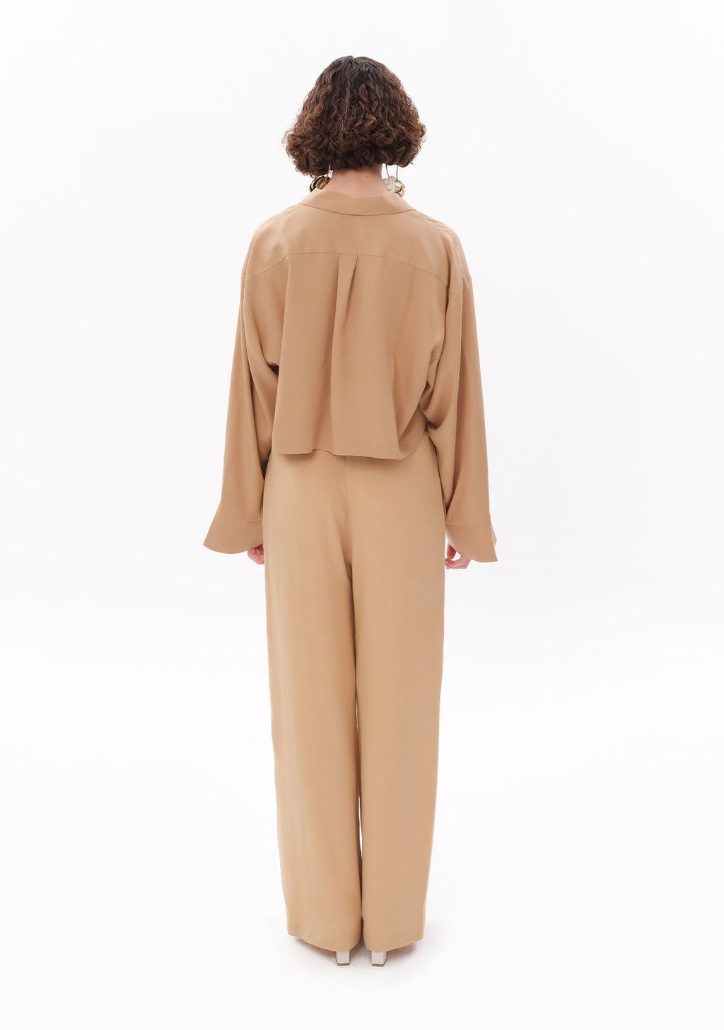 Tiny Bej Tencel™ Beli Lastikli Pantolon görünüm 2