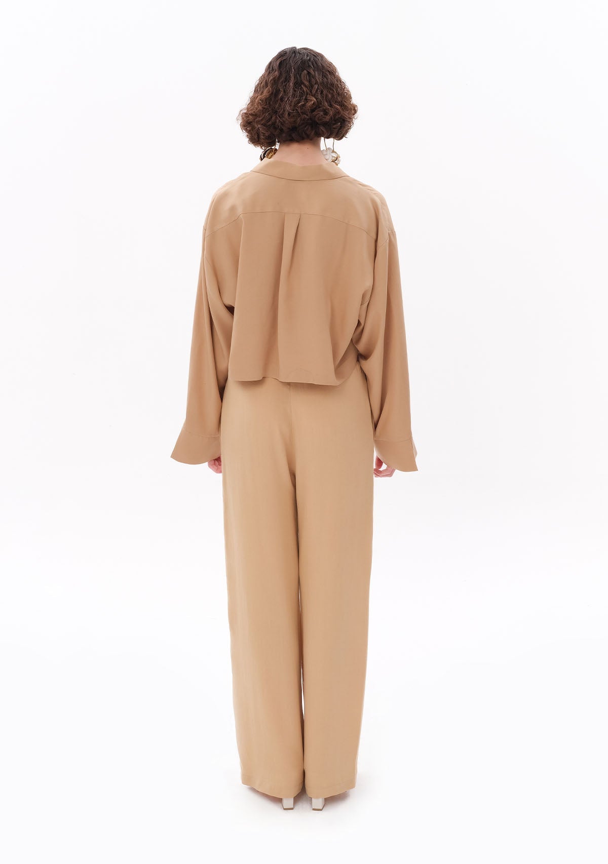 Tiny Bej Tencel™ Beli Lastikli Pantolon görünüm 2