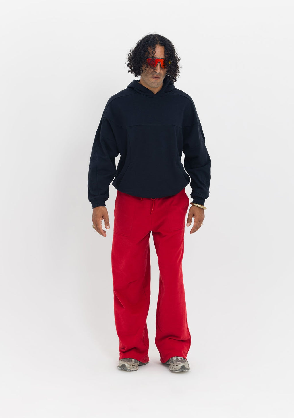Tiny Dikiş Detaylı Kapüşonlu Oversize Siyah Sweatshirt görünüm 2