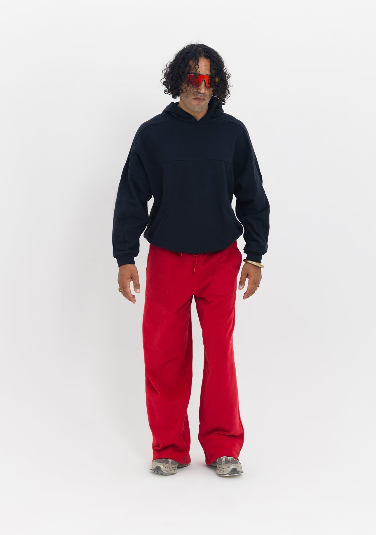 Tiny Dikiş Detaylı Kapüşonlu Oversize Siyah Sweatshirt görünüm 2