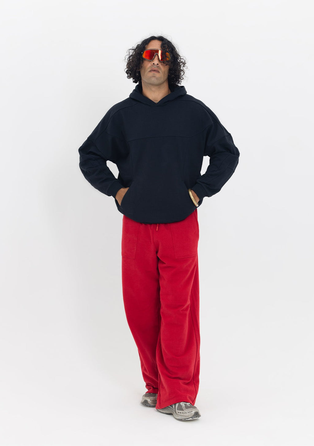 Tiny Dikiş Detaylı Kapüşonlu Oversize Siyah Sweatshirt görünüm 6