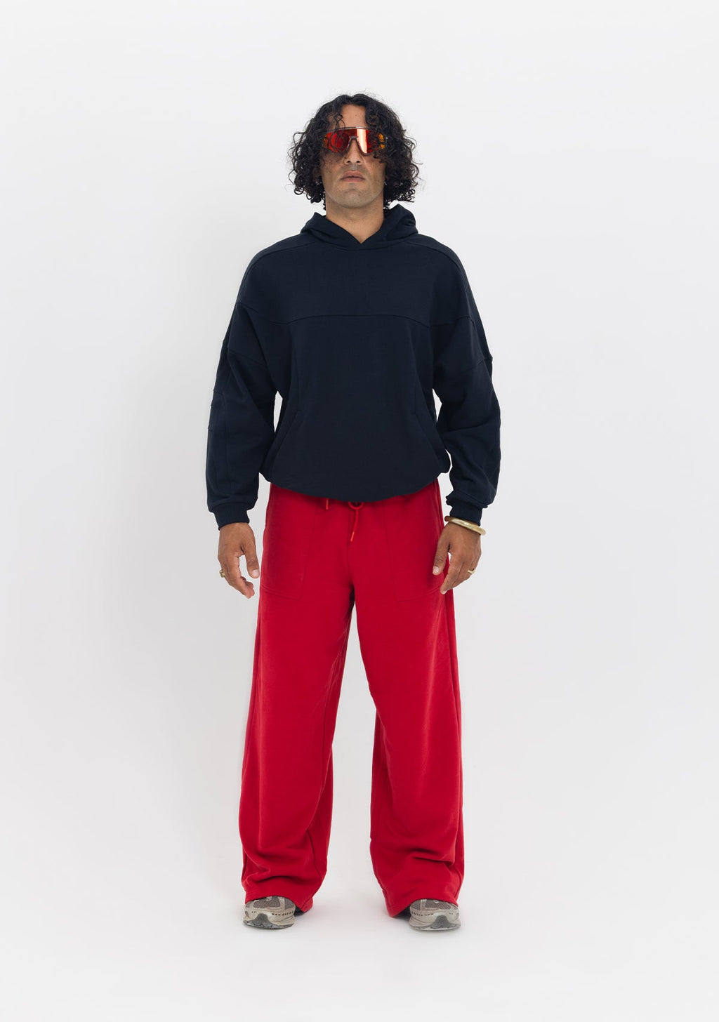 Tiny Dikiş Detaylı Kapüşonlu Oversize Siyah Sweatshirt ana görünüm
