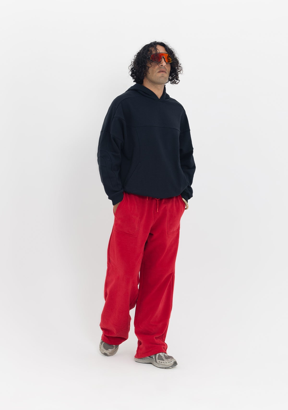Tiny Dikiş Detaylı Kapüşonlu Oversize Siyah Sweatshirt görünüm 8
