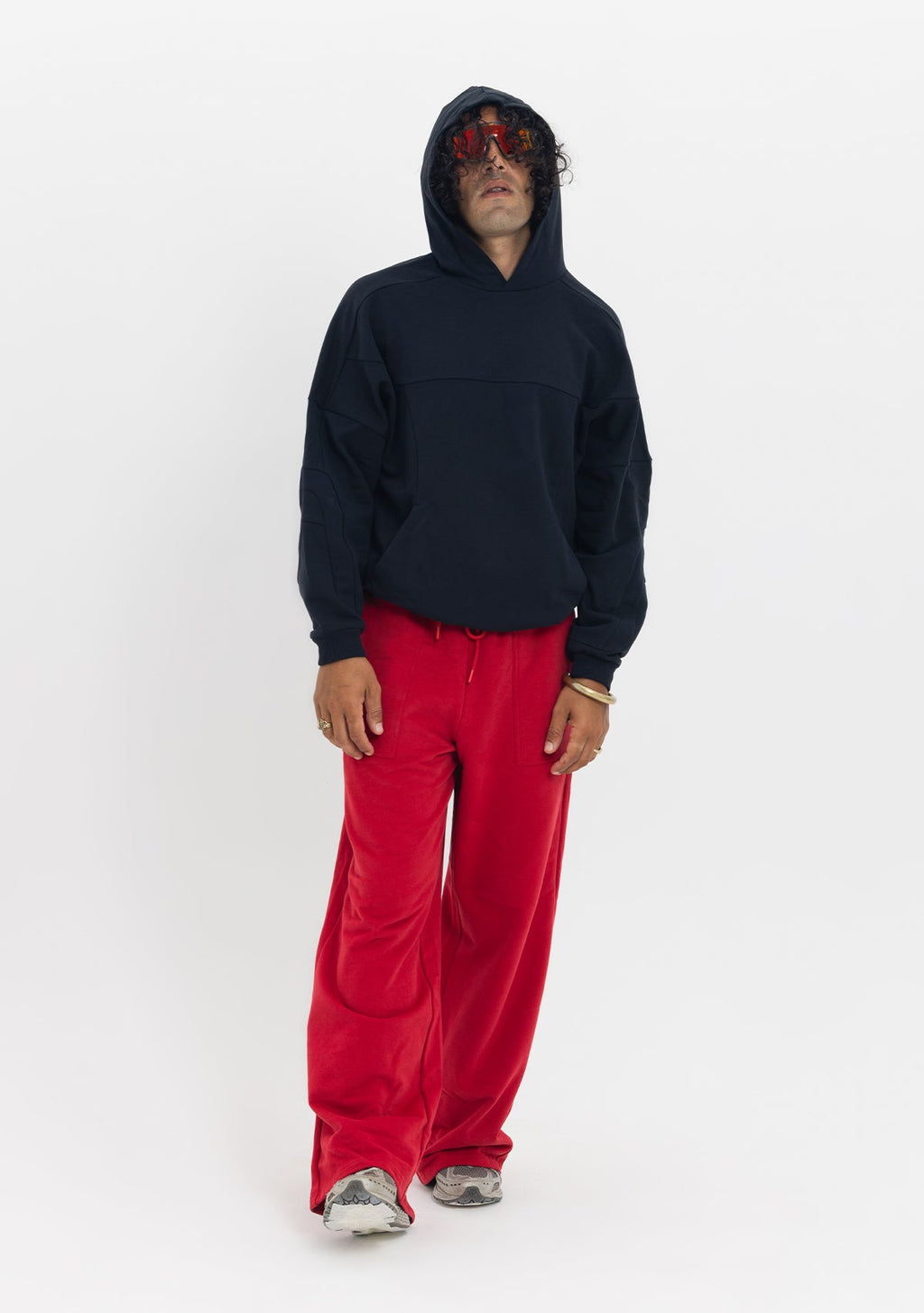 Tiny Dikiş Detaylı Kapüşonlu Oversize Siyah Sweatshirt görünüm 10