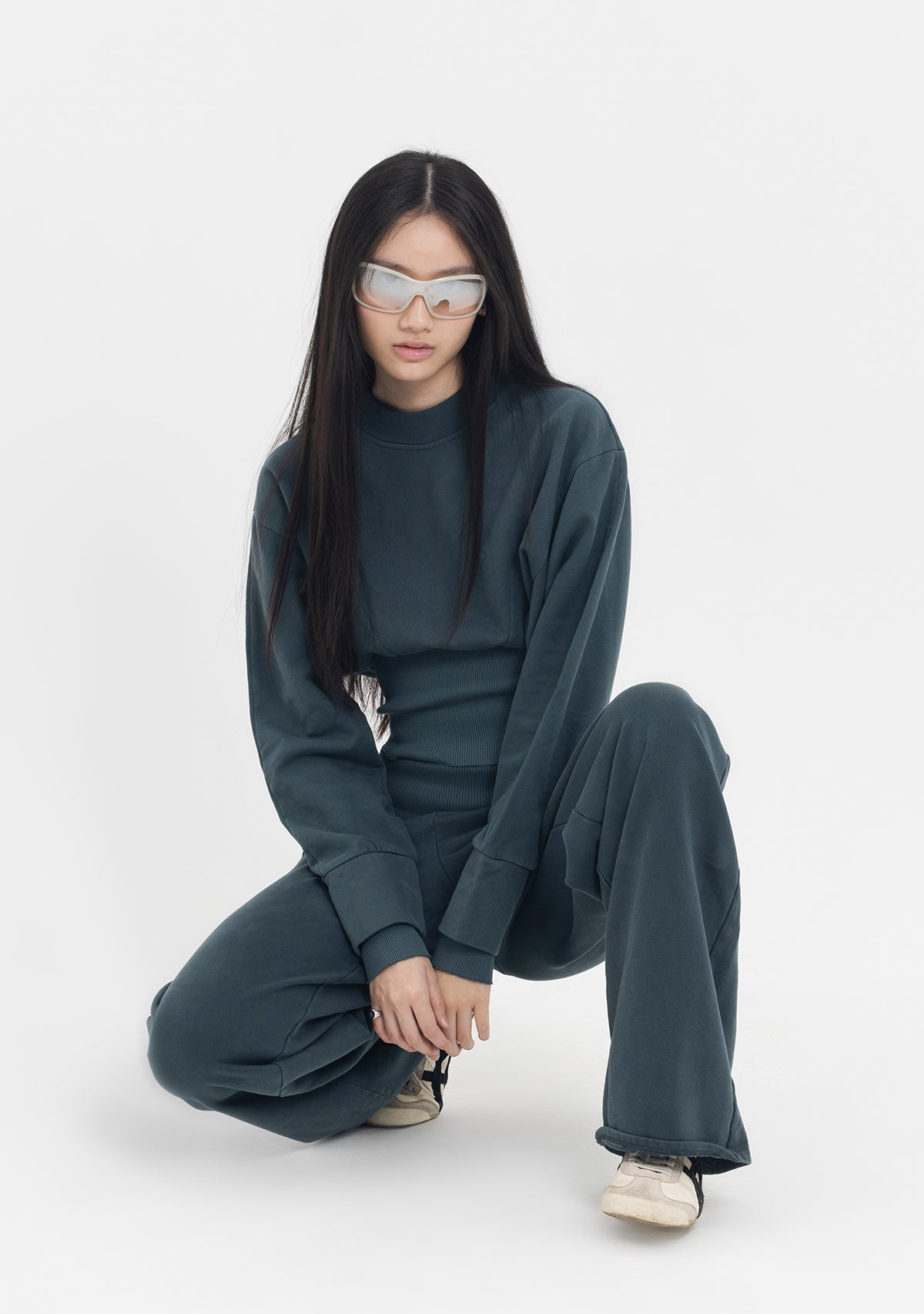 Tiny Yarım Balıkçı Yaka Lastik Bel Detaylı Pamuklu Antrasit Sweatshirt görünüm 6