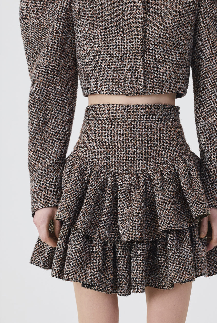 Haleia Tweed Mini Skirt