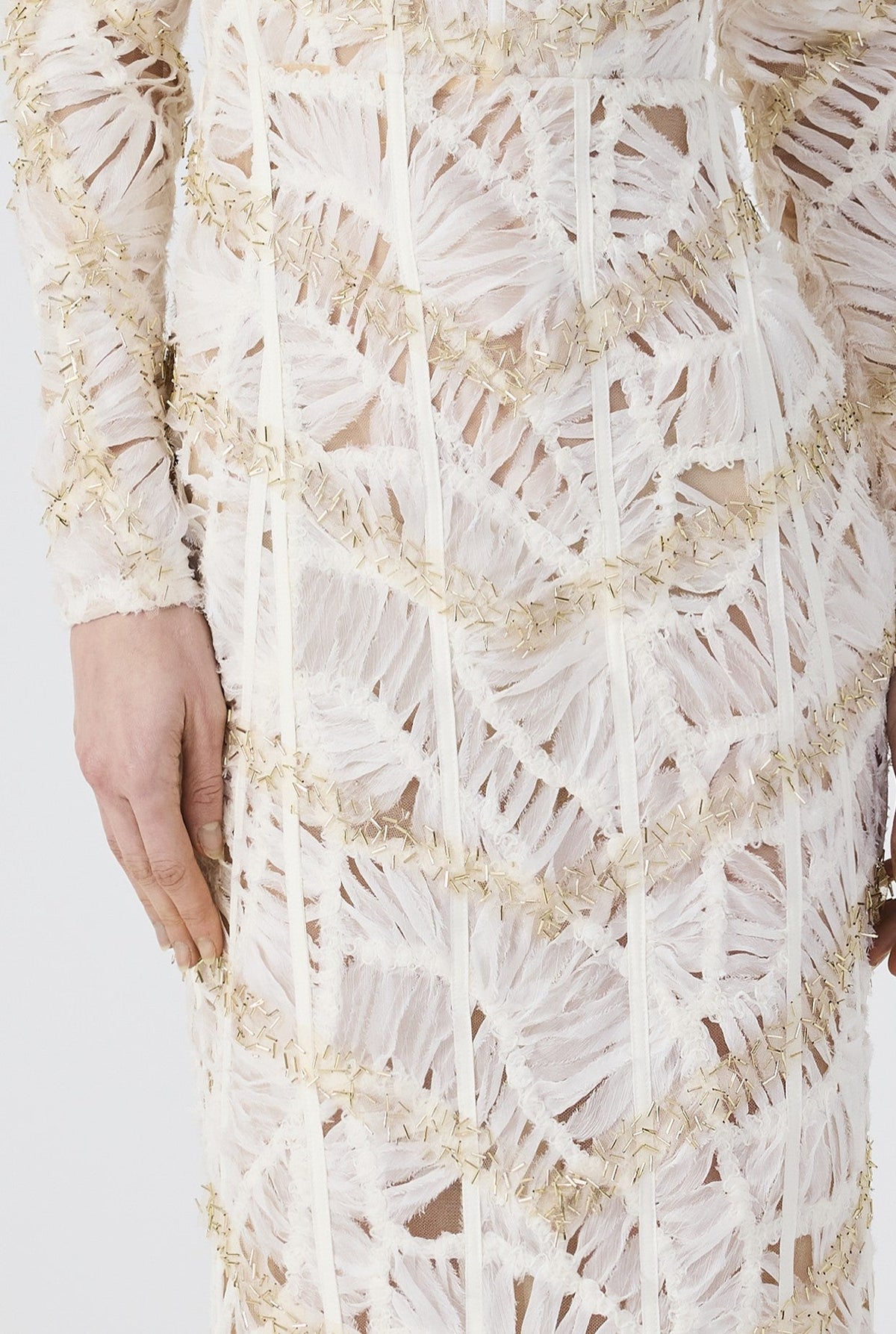 Haleia Flounce Midi Dress