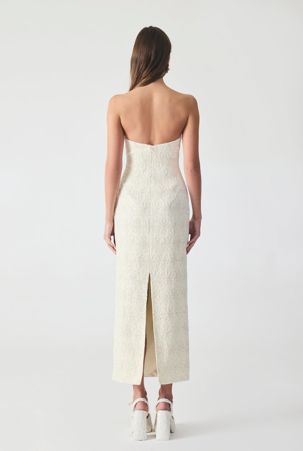 Haleia Strapless Midi Dress