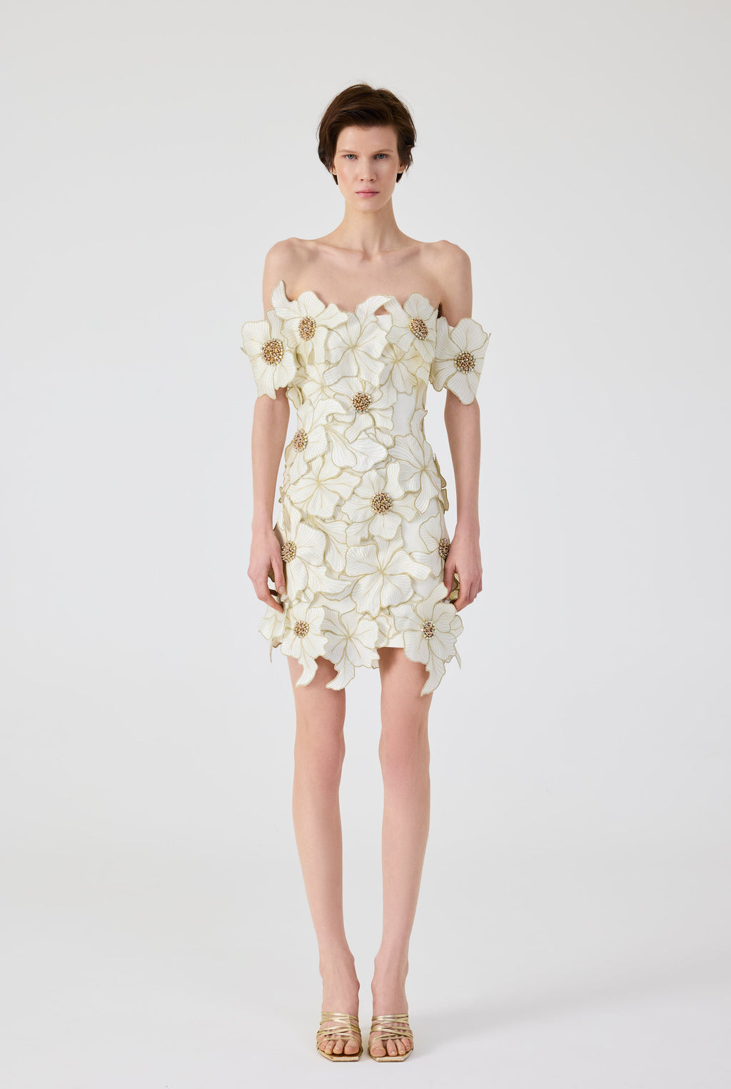 Haleia 3D Flower Mini Dress