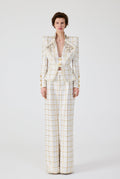 Haleia Gold Plaid Pant