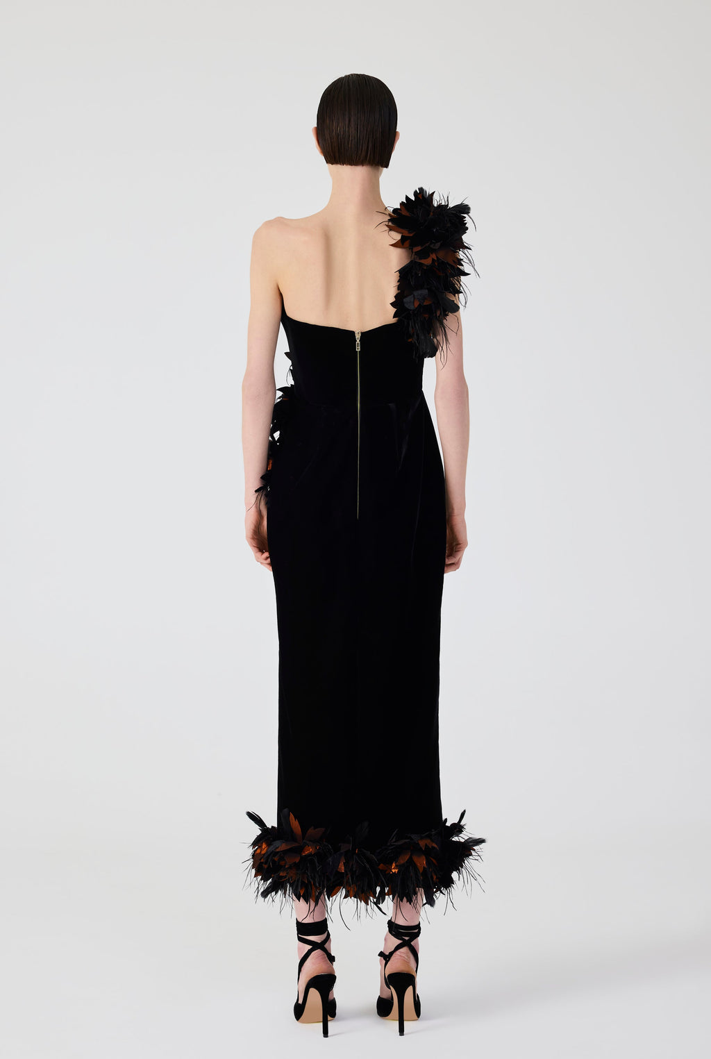 Haleia Velvet Midi Dress