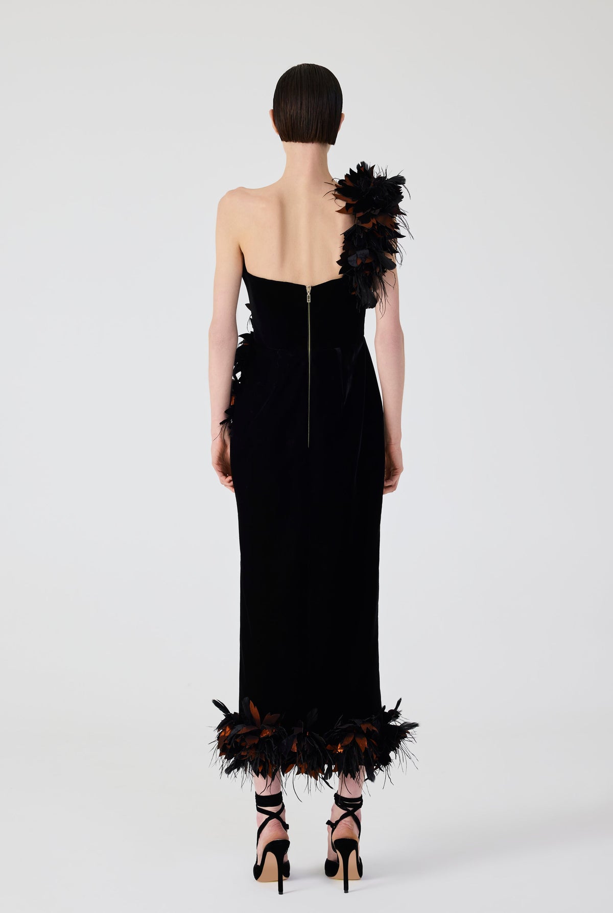 Haleia Velvet Midi Dress