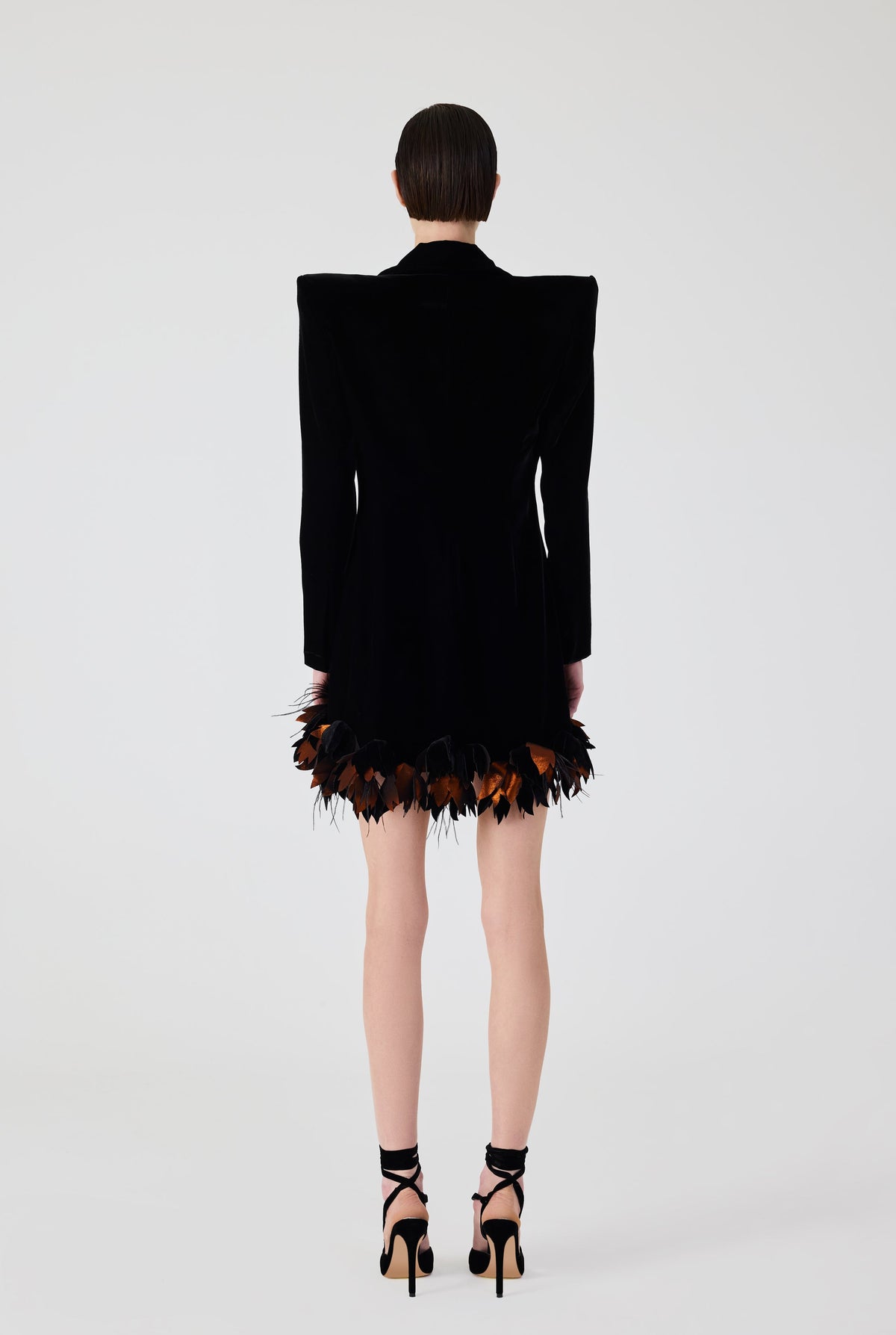 Haleia Velvet Jacket Mini Dress