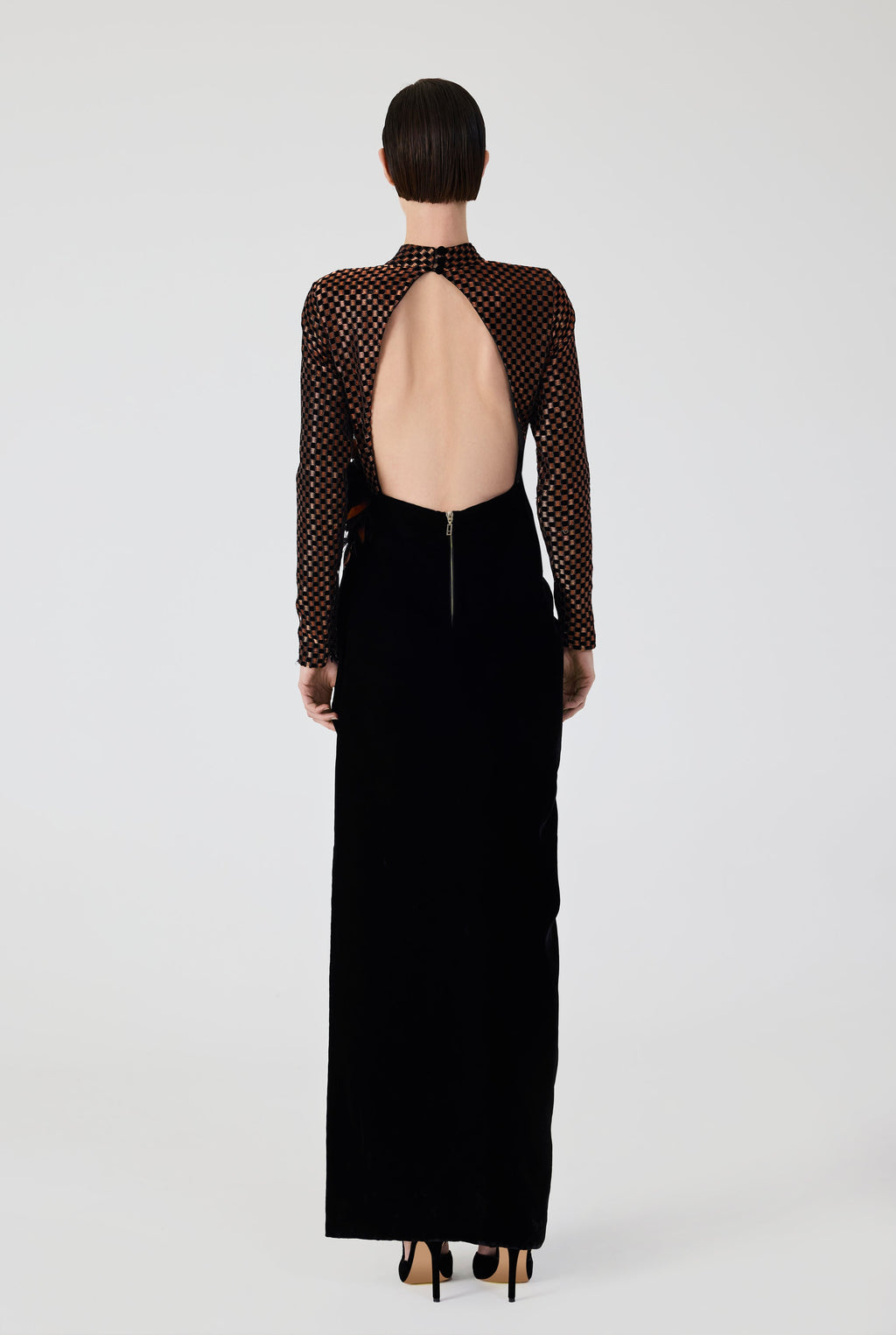 Haleia Velvet Long Dress