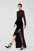 Haleia Velvet Long Dress